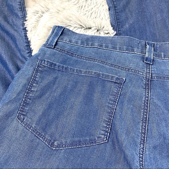 NYDJ Wide Leg Lift/Tuck Denim Pants EUC - Picture 6 of 11